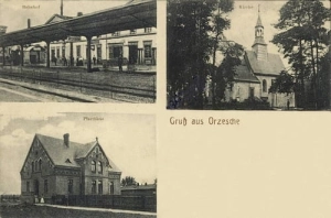 Orzesze Dworzec widokowa - Reprodukcja 17915
