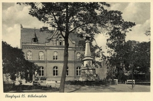 Głogówek Wilhelmsplatz pomnik- Reprodukcja 18622