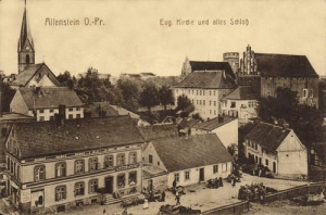 Olsztyn kościół zamek - Reprodukcja 18708