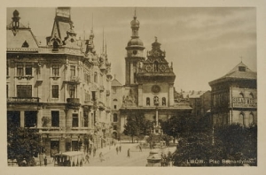 Lwów Plac Bernardyński - Reprodukcja 2884