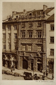 Lwów Czarna kamienica - Reprodukcja 2968