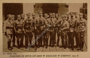 Kielce Piłsudski ze Sztabem - Reprodukcja 3409