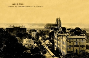 Gniezno Widok na sąd - Reprodukcja 1217