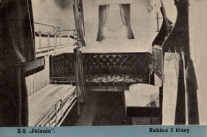 S/S Polonia kabina kl. I -Reprodukcja 4150