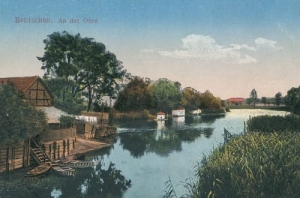 Zbąszyń rzeka Obra - Reprodukcja 19862