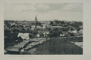 Czortków widok z zamku - Reprodukcja 20872