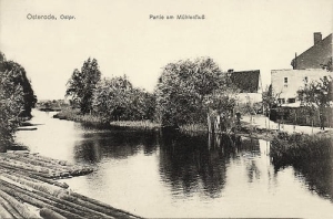 Ostróda rzeka młyńska - Reprodukcja 21190