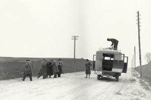 Miechów droga Kraków-Miechów -Reprodukcja 23056