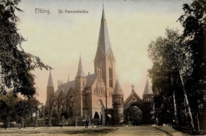Elbląg Kościół św.Anny - Reprodukcja 1557