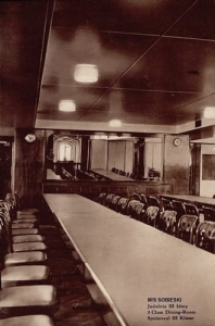 M/S Sobieski jadalnia kl.III -Reprodukcja 4164