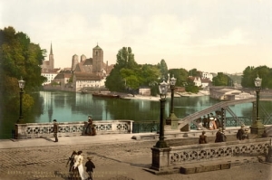 Wrocław Most uniwersytecki 1890r-Reprodukcja 4427