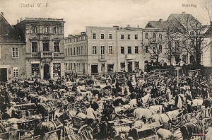 Tuchola rynek - Reprodukcja 27374