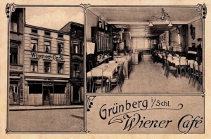 Zielona Góra Wiener Cafe -Reprodukcja 1618