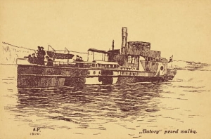 Batory przed walką -Reprodukcja 4056