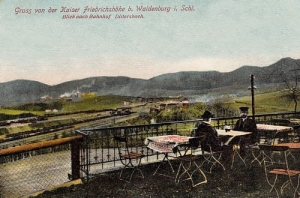 Wałbrzych widok na dworzec - Reprodukcja 1742