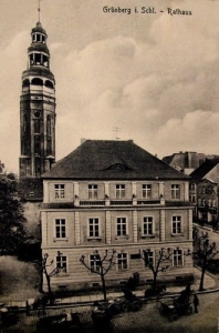 Zielona Góra Ratusz -Reprodukcja 1613