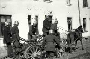 Skawina straż ogniowa w fabryce - Reprodukcja 28966