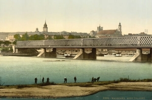 Warszawa Most Żelazny 1890r -Reprodukcja 4458
