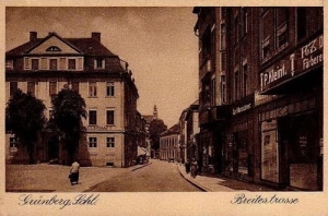 Zielona Góra Breitestrasse -Reprodukcja 1625