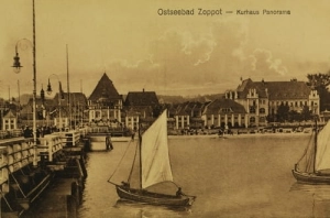 Sopot dom kuracyjny molo - Reprodukcja 4236