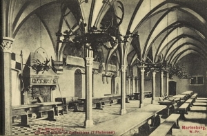 Malbork wnętrze zamku - Reprodukcja 4326