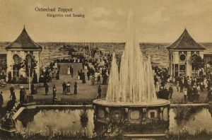 Sopot molo fontanna - Reprodukcja 4203