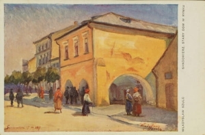 Sandomierz Dom w rynku -Reprodukcja 5018