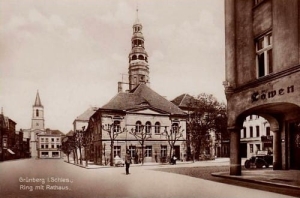 Zielona Góra Ratusz - Reprodukcja 1180