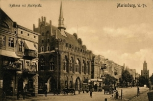 Malbork Ratusz i rynek - Reprodukcja 546