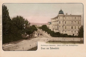 Świdnica Freiburger Chaussee -Reprodukcja 1951