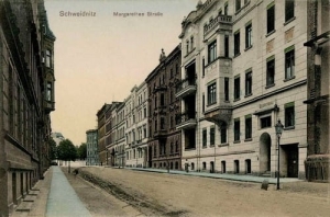 Świdnica Margarethen Strae - Reprodukcja 1935