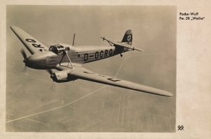 Focke Wulf Fw.58 WEIHE - Reprodukcja 4181