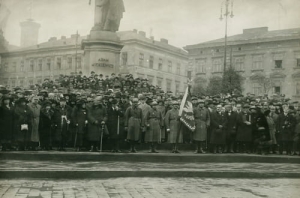 Sztandar ochotników Lwowskich - Reprodukcja 5227