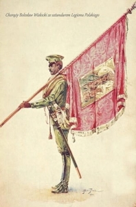 Sztandar Legionu Polskiego - Reprodukcja 5218