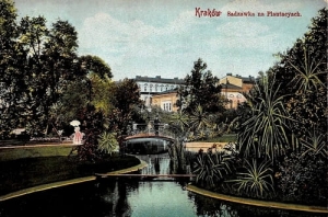 Kraków Sadzawka na Plantach - Reprodukcja 1483