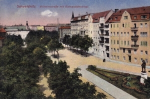 Świdnica Wilhelmstrasse -Reprodukcja 1956