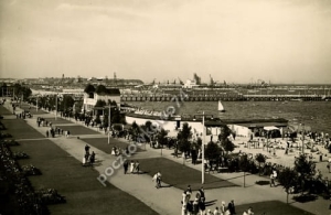 Gdynia Plaża i port - Reprodukcja 3359