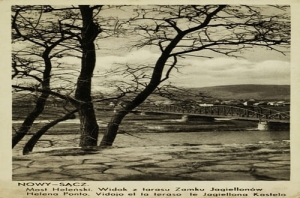 Nowy Sącz Widok na most - Reprodukcja 4836