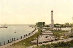 Świnoujście Latarnia morska 1890r-Reprodukcja 4390