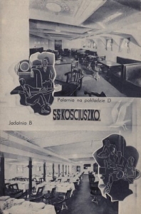 S/S Kościuszko palarnia,jadalnia -Reprodukcja 4147