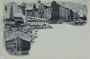 Świdnica Schweidnitz -Reprodukcja 1961