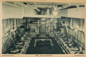 M/S Piłsudski górna hala maszyn - Reprodukcja 5501