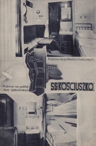 S/S Kościuszko kabiny - Reprodukcja 4146