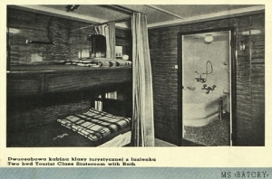 M/S Batory kabina kl.turyst. - Reprodukcja 4124