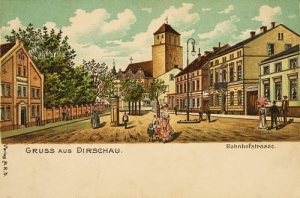 Tczew Dirschau ul.Kolejowa - Reprodukcja 4356