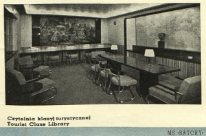 M/S Batory czytelnia - Reprodukcja 4135