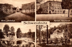 Świdnica Widoki -Reprodukcja 1962