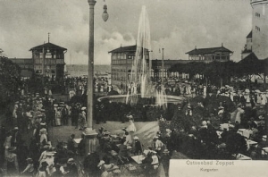 Sopot Zoppot fontanna - Reprodukcja 4240